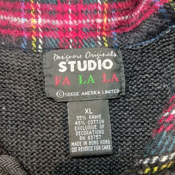 Design Studio Falalala Ugly Christmas Sweater Vest Winter Wonderland Woman's XL. - Picture 6 of 13